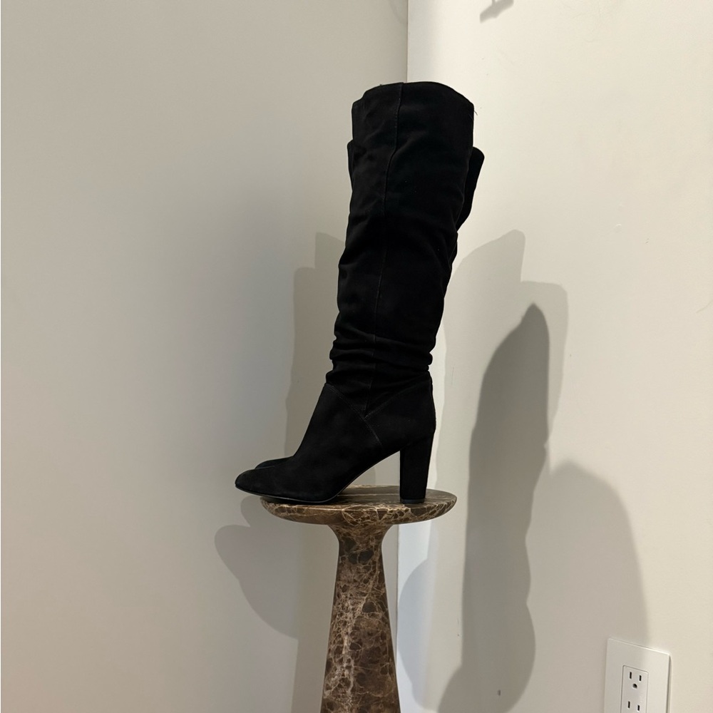 Nine West - pull on Suede Heeled boots